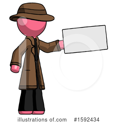 Royalty-Free (RF) Pink Design Mascot Clipart Illustration by Leo Blanchette - Stock Sample #1592434