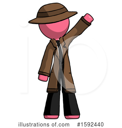 Royalty-Free (RF) Pink Design Mascot Clipart Illustration by Leo Blanchette - Stock Sample #1592440