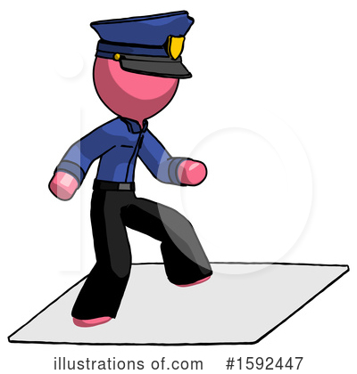 Royalty-Free (RF) Pink Design Mascot Clipart Illustration by Leo Blanchette - Stock Sample #1592447