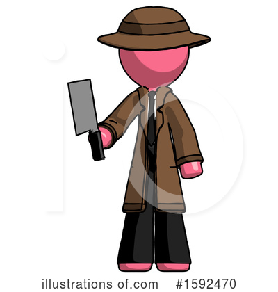 Royalty-Free (RF) Pink Design Mascot Clipart Illustration by Leo Blanchette - Stock Sample #1592470
