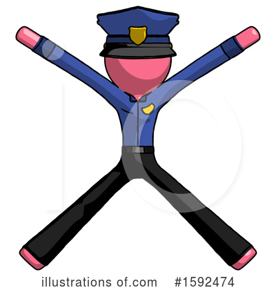 Royalty-Free (RF) Pink Design Mascot Clipart Illustration by Leo Blanchette - Stock Sample #1592474