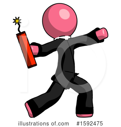 Royalty-Free (RF) Pink Design Mascot Clipart Illustration by Leo Blanchette - Stock Sample #1592475