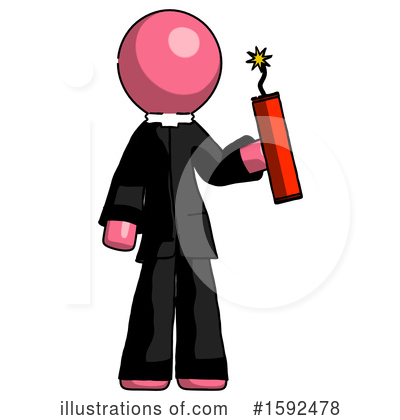 Royalty-Free (RF) Pink Design Mascot Clipart Illustration by Leo Blanchette - Stock Sample #1592478