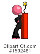 Pink Design Mascot Clipart #1592481 by Leo Blanchette