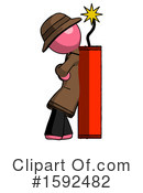 Pink Design Mascot Clipart #1592482 by Leo Blanchette