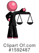 Pink Design Mascot Clipart #1592487 by Leo Blanchette