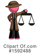 Pink Design Mascot Clipart #1592488 by Leo Blanchette