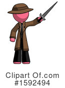 Pink Design Mascot Clipart #1592494 by Leo Blanchette