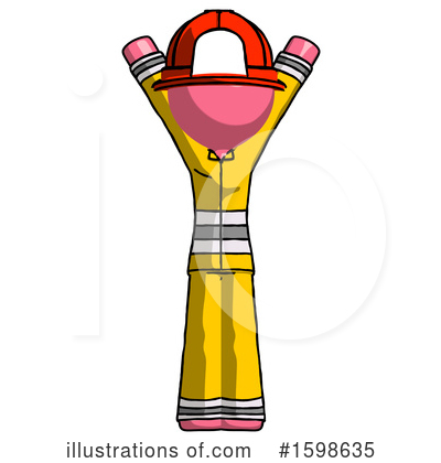 Royalty-Free (RF) Pink Design Mascot Clipart Illustration by Leo Blanchette - Stock Sample #1598635