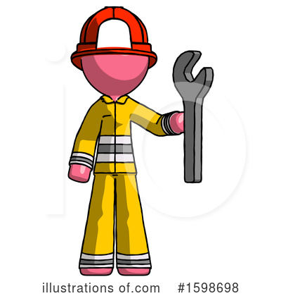 Royalty-Free (RF) Pink Design Mascot Clipart Illustration by Leo Blanchette - Stock Sample #1598698