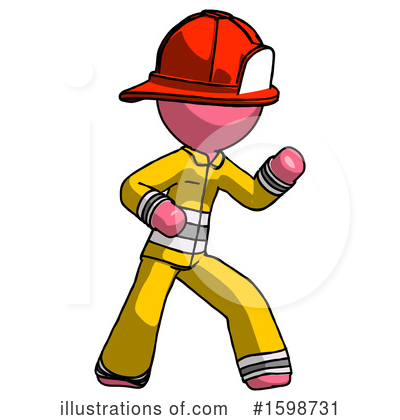 Royalty-Free (RF) Pink Design Mascot Clipart Illustration by Leo Blanchette - Stock Sample #1598731