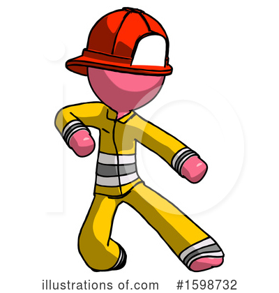 Royalty-Free (RF) Pink Design Mascot Clipart Illustration by Leo Blanchette - Stock Sample #1598732