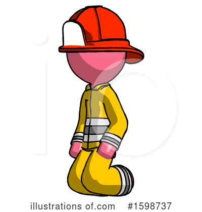 Royalty-Free (RF) Pink Design Mascot Clipart Illustration by Leo Blanchette - Stock Sample #1598737