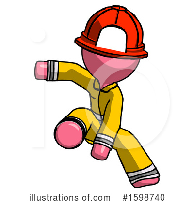 Royalty-Free (RF) Pink Design Mascot Clipart Illustration by Leo Blanchette - Stock Sample #1598740