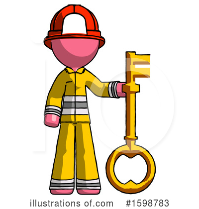 Royalty-Free (RF) Pink Design Mascot Clipart Illustration by Leo Blanchette - Stock Sample #1598783