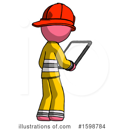 Royalty-Free (RF) Pink Design Mascot Clipart Illustration by Leo Blanchette - Stock Sample #1598784