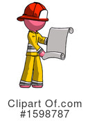 Pink Design Mascot Clipart #1598787 by Leo Blanchette