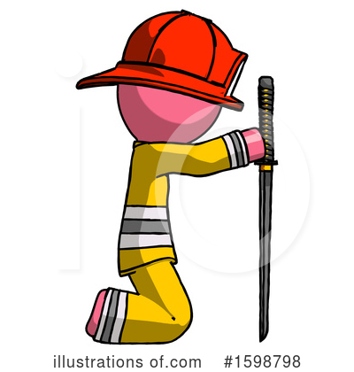 Royalty-Free (RF) Pink Design Mascot Clipart Illustration by Leo Blanchette - Stock Sample #1598798