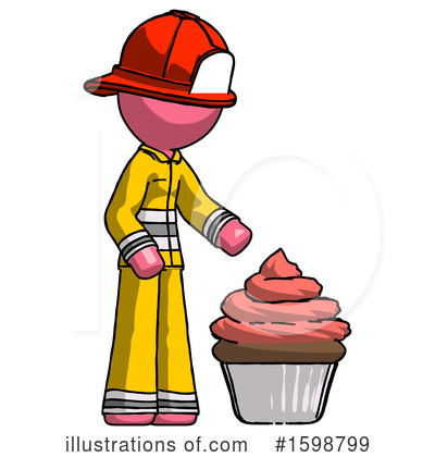 Royalty-Free (RF) Pink Design Mascot Clipart Illustration by Leo Blanchette - Stock Sample #1598799