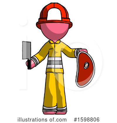 Royalty-Free (RF) Pink Design Mascot Clipart Illustration by Leo Blanchette - Stock Sample #1598806