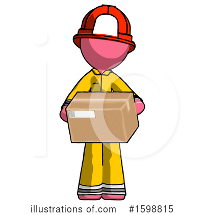 Royalty-Free (RF) Pink Design Mascot Clipart Illustration by Leo Blanchette - Stock Sample #1598815