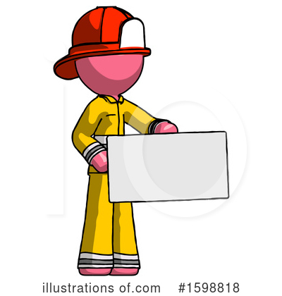 Royalty-Free (RF) Pink Design Mascot Clipart Illustration by Leo Blanchette - Stock Sample #1598818