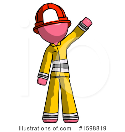 Royalty-Free (RF) Pink Design Mascot Clipart Illustration by Leo Blanchette - Stock Sample #1598819