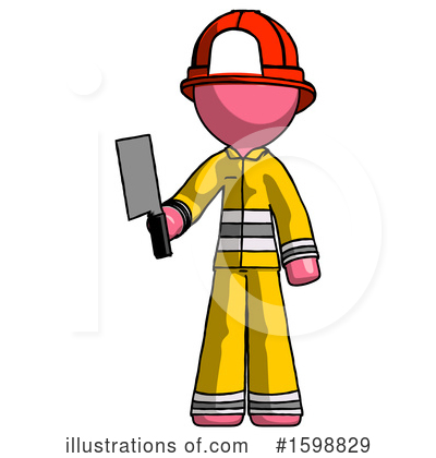 Royalty-Free (RF) Pink Design Mascot Clipart Illustration by Leo Blanchette - Stock Sample #1598829