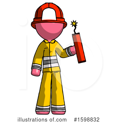 Royalty-Free (RF) Pink Design Mascot Clipart Illustration by Leo Blanchette - Stock Sample #1598832