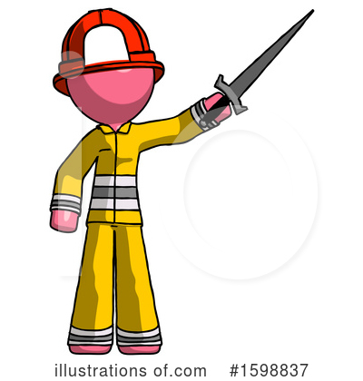 Royalty-Free (RF) Pink Design Mascot Clipart Illustration by Leo Blanchette - Stock Sample #1598837