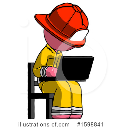 Royalty-Free (RF) Pink Design Mascot Clipart Illustration by Leo Blanchette - Stock Sample #1598841
