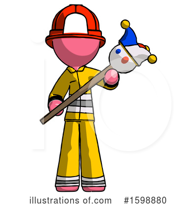 Royalty-Free (RF) Pink Design Mascot Clipart Illustration by Leo Blanchette - Stock Sample #1598880
