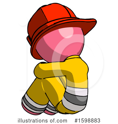 Royalty-Free (RF) Pink Design Mascot Clipart Illustration by Leo Blanchette - Stock Sample #1598883