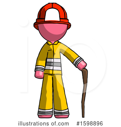 Royalty-Free (RF) Pink Design Mascot Clipart Illustration by Leo Blanchette - Stock Sample #1598896