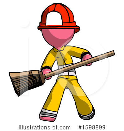 Royalty-Free (RF) Pink Design Mascot Clipart Illustration by Leo Blanchette - Stock Sample #1598899