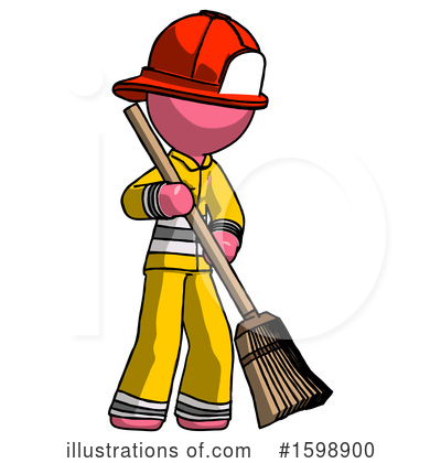 Royalty-Free (RF) Pink Design Mascot Clipart Illustration by Leo Blanchette - Stock Sample #1598900