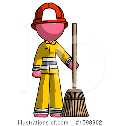 Royalty-Free (RF) Pink Design Mascot Clipart Illustration by Leo Blanchette - Stock Sample #1598902