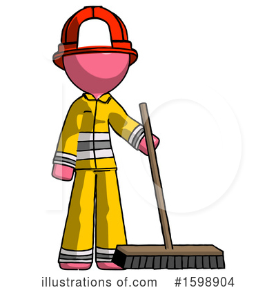 Royalty-Free (RF) Pink Design Mascot Clipart Illustration by Leo Blanchette - Stock Sample #1598904