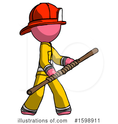 Royalty-Free (RF) Pink Design Mascot Clipart Illustration by Leo Blanchette - Stock Sample #1598911