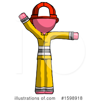 Royalty-Free (RF) Pink Design Mascot Clipart Illustration by Leo Blanchette - Stock Sample #1598918