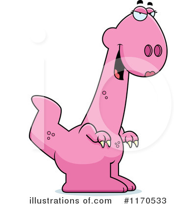 Royalty-Free (RF) Pink Dinosaur Clipart Illustration by Cory Thoman - Stock Sample #1170533