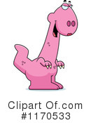 Pink Dinosaur Clipart #1170533 by Cory Thoman