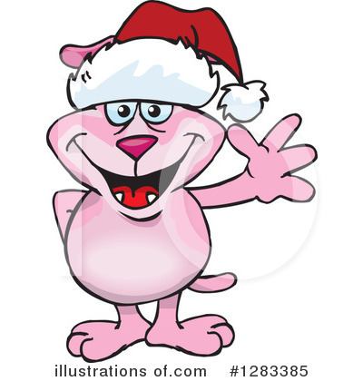 Royalty-Free (RF) Pink Dog Clipart Illustration by Dennis Holmes Designs - Stock Sample #1283385