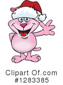 Pink Dog Clipart #1283385 by Dennis Holmes Designs