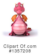 Pink Dragon Clipart #1357208 by Julos