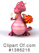 Pink Dragon Clipart #1386216 by Julos