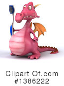 Pink Dragon Clipart #1386222 by Julos