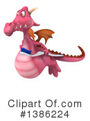 Pink Dragon Clipart #1386224 by Julos