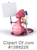 Pink Dragon Clipart #1386226 by Julos