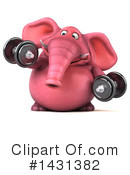 Pink Elephant Clipart #1431382 by Julos